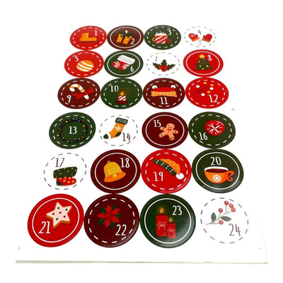 Set 10 foi x 24 stickere de Crăciun 4.5cm - model 2 - CraftUp