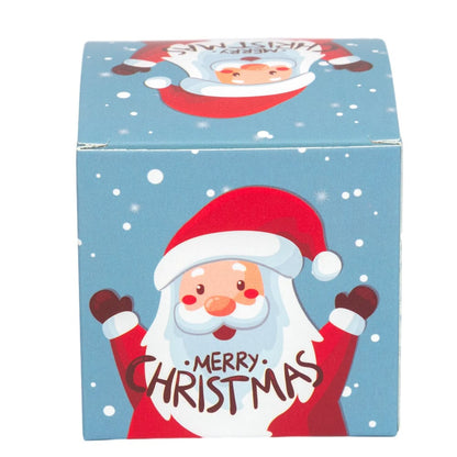 Set 24 cutii mici pătrate de Crăciun 6 modele diferite - multicolor - CraftUp