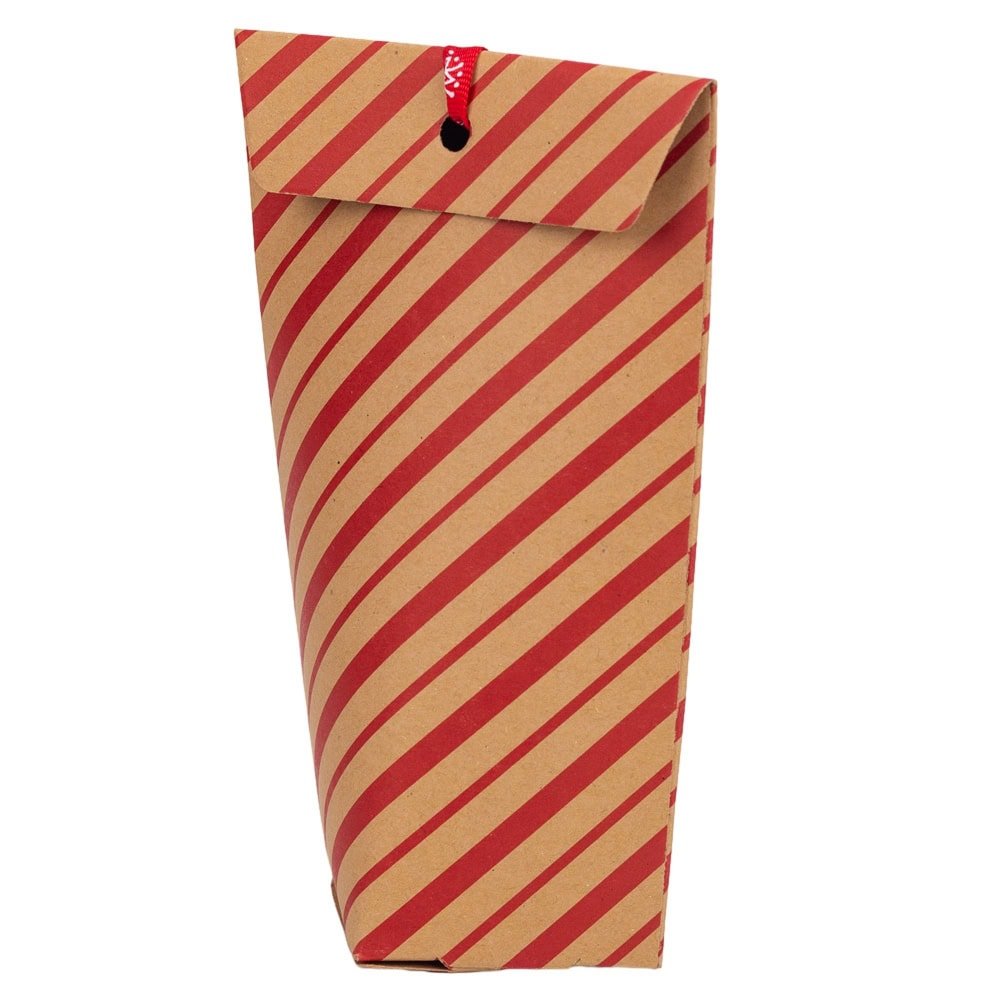 Set 24 pungi 3 modele diferite de Crăciun cu fundă și etichetă reni - kraft - CraftUp