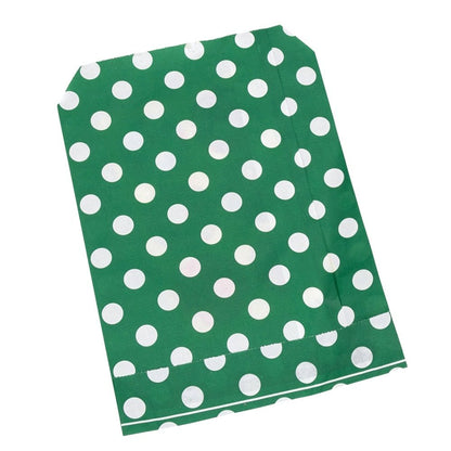 Set 24 pungi de Crăciun 4 modele cu buline sau dungi și stickere - CraftUp