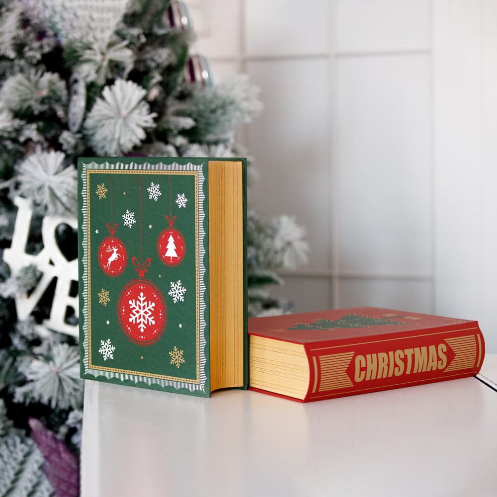 Set 3 cutii carte de Crăciun – model globuri - CraftUp