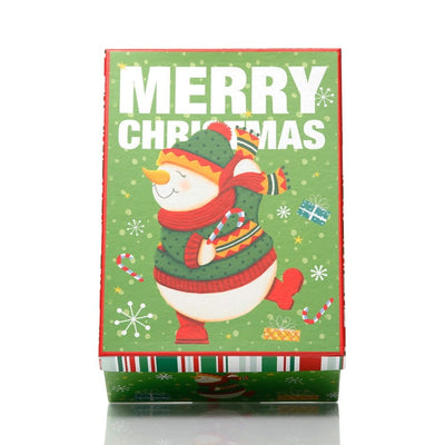 Set 3 cutii dreptunghiulare Crăciun – model om de zăpadă festiv - CraftUp