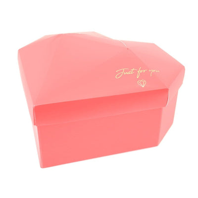 Set 3 cutii inimă cu fațete Just For You - roz - CraftUp