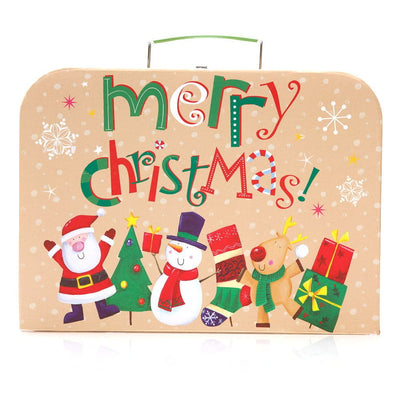 Set 3 cutii tip geantă Crăciun - familia Moșului - CraftUp