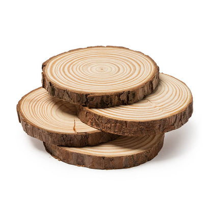 Set 4 felii de lemn în cutie 10cm - CraftUp