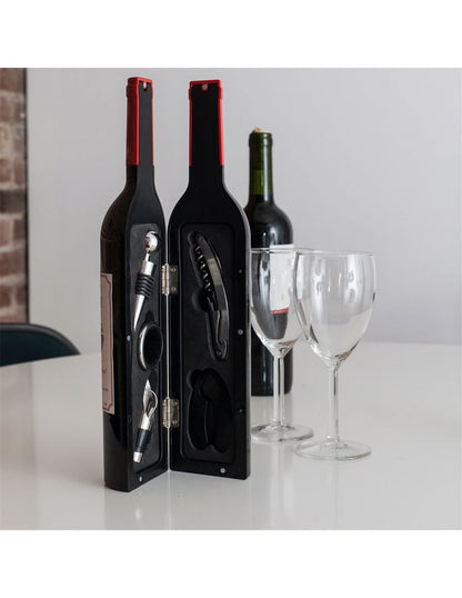 Set 5 accesorii vin în cutie în formă de sticlă - CraftUp