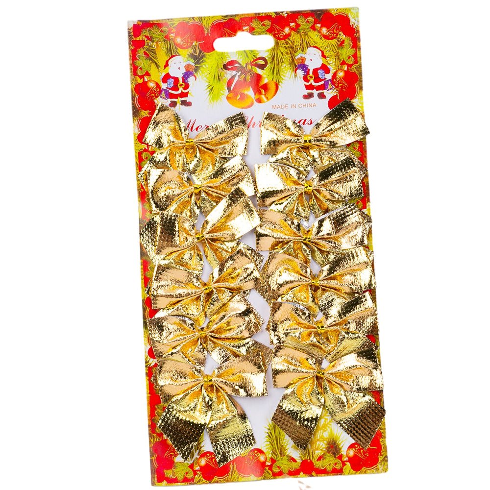 Set fundițe catifea Crăciun (set 12 buc) - CraftUp