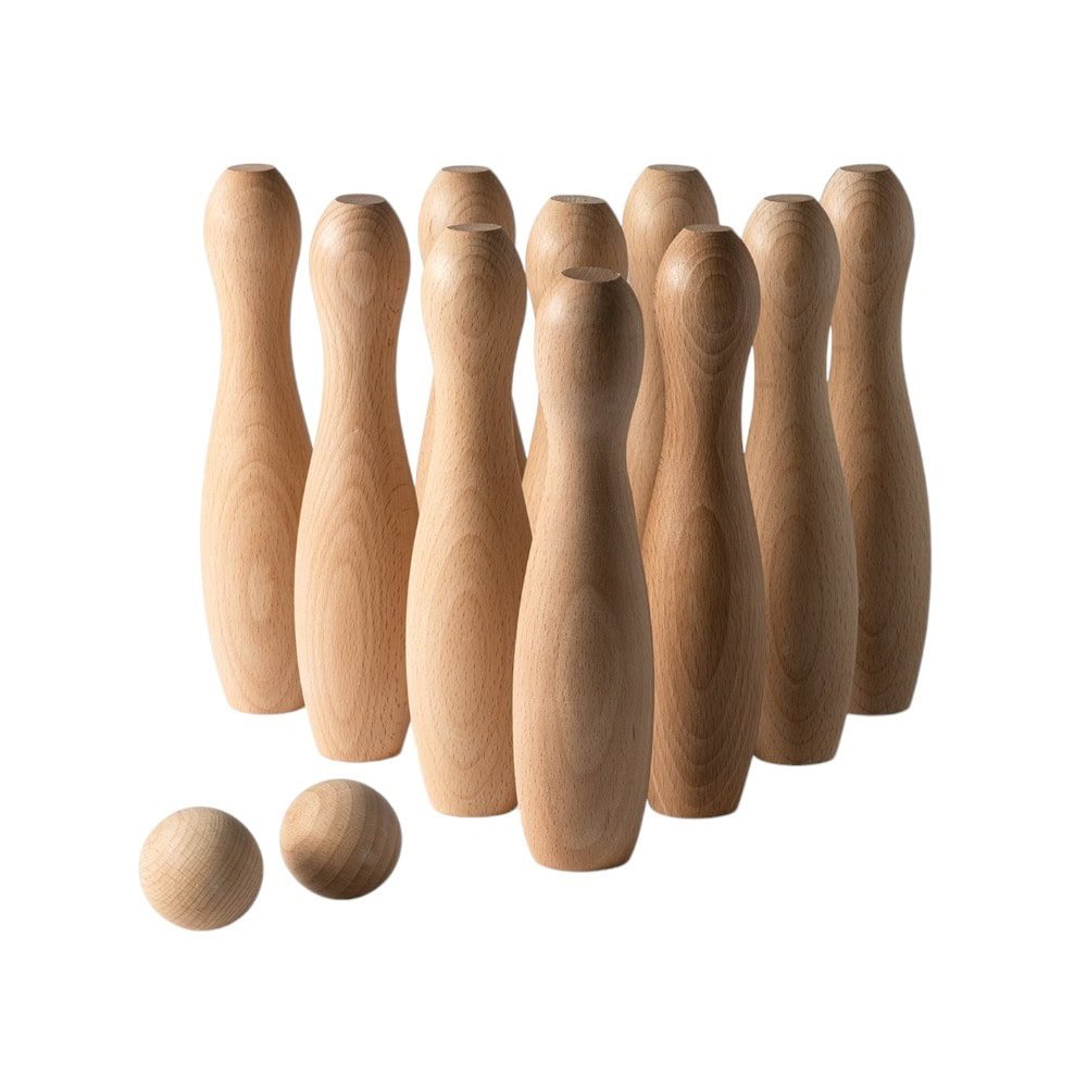 Set joc popice - bowling din lemn - CraftUp