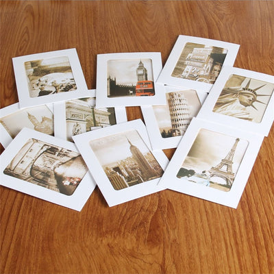 Set rame foto ghirlandă alb - CraftUp