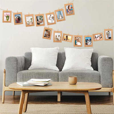 Set rame foto ghirlandă maro - CraftUp