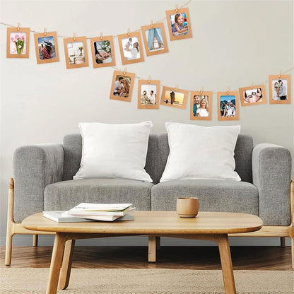 Set rame foto ghirlandă maro - CraftUp