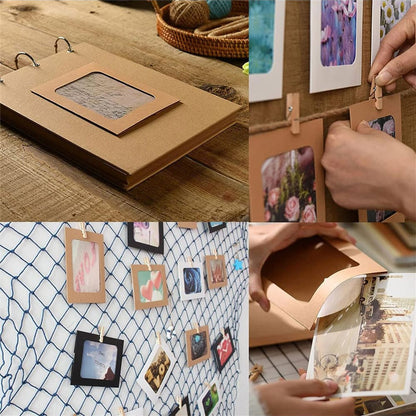 Set rame foto ghirlandă maro - CraftUp