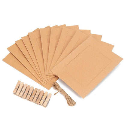 Set rame foto ghirlandă maro - CraftUp