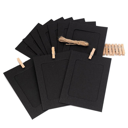Set rame foto ghirlandă negru - CraftUp