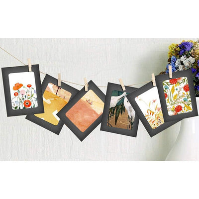 Set rame foto ghirlandă negru - CraftUp