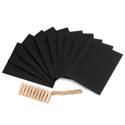 Set rame foto ghirlandă negru - CraftUp