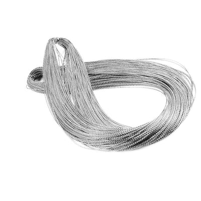 Șnur argintiu metalic (set 100 buc) - CraftUp
