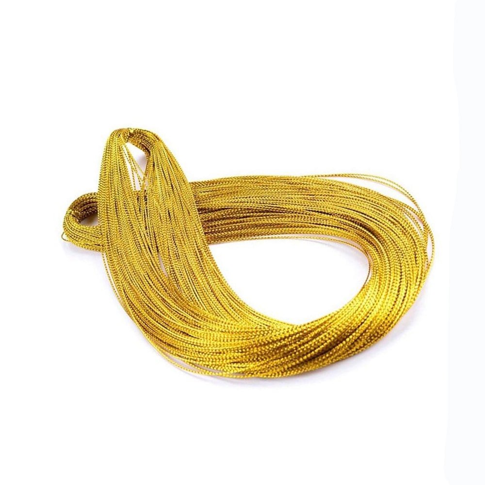 Șnur metalic auriu 1mm (set 100 buc) - CraftUp