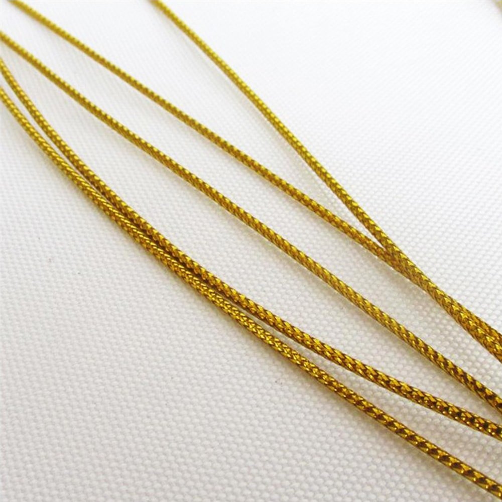 Șnur metalic auriu 1mm (set 100 buc) - CraftUp