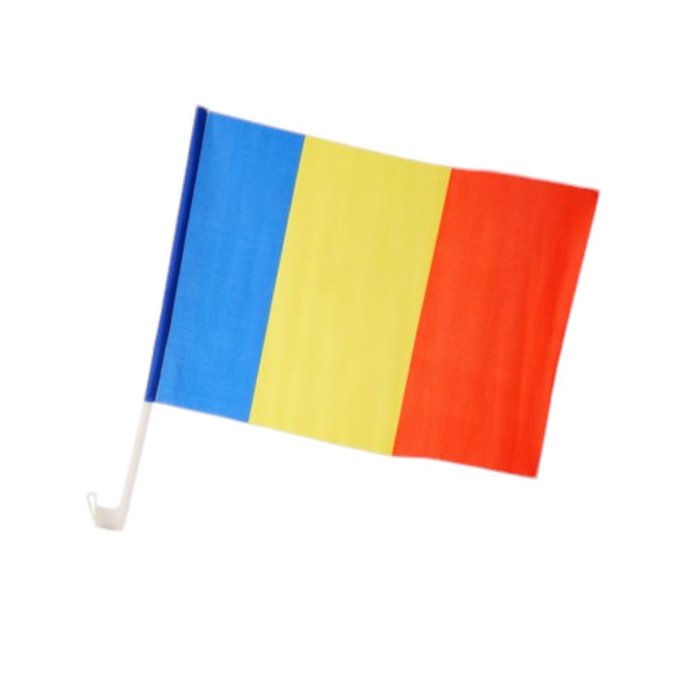 Steag AUTO de masină tricolor ROMÂNIA - CraftUp