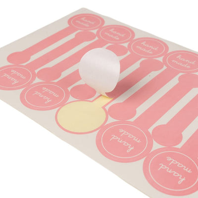 Stickere lungi cu bulină hand made - roz (set 100 buc) - CraftUp