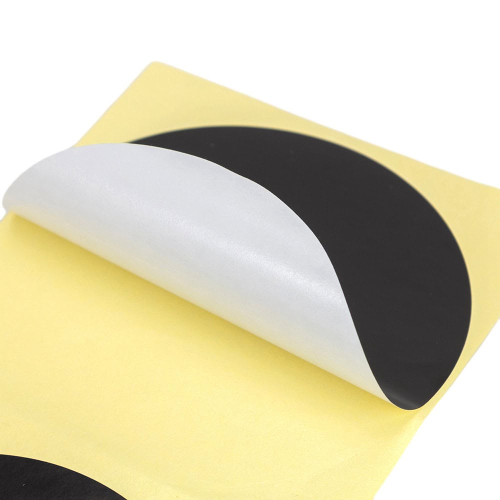 Stickere rotunde uni 10cm - negru (set 30 buc) - CraftUp