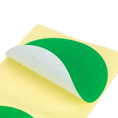 Stickere rotunde uni 10cm - verde (set 30 buc) - CraftUp