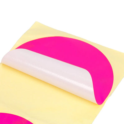 Stickere rotunde uni 13cm rezistente la apă - roz (set 40 buc) - CraftUp