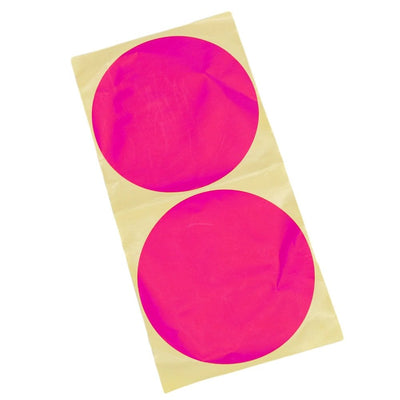 Stickere rotunde uni 13cm rezistente la apă - roz (set 40 buc) - CraftUp