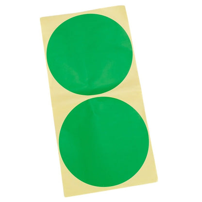 Stickere rotunde uni 13cm rezistente la apă - verde (set 40 buc) - CraftUp