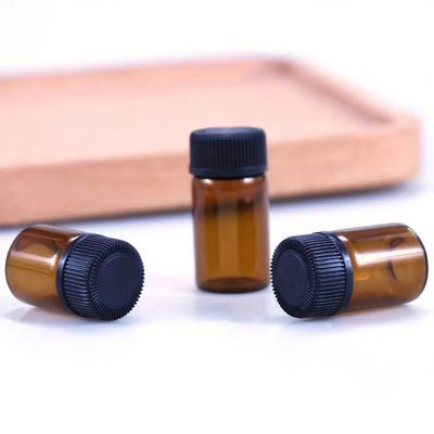 Sticluță ambră reutilizabilă cu picurător și capac negru - CraftUp