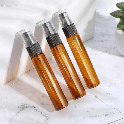 Sticluță ambră reutilizabilă cu spray și capac - CraftUp