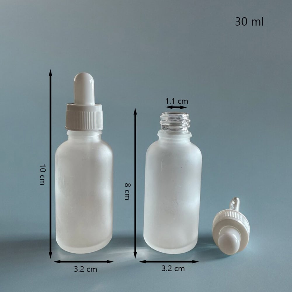 Sticluța mată reutilizabilă cu pipetă și capac alb - CraftUp