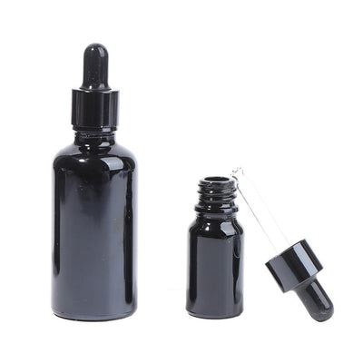Sticluță neagră lucioasă reutilizabilă cu pipetă - CraftUp