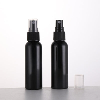 Sticluță neagră reutilizabilă lucioasă cu spray și capac - CraftUp