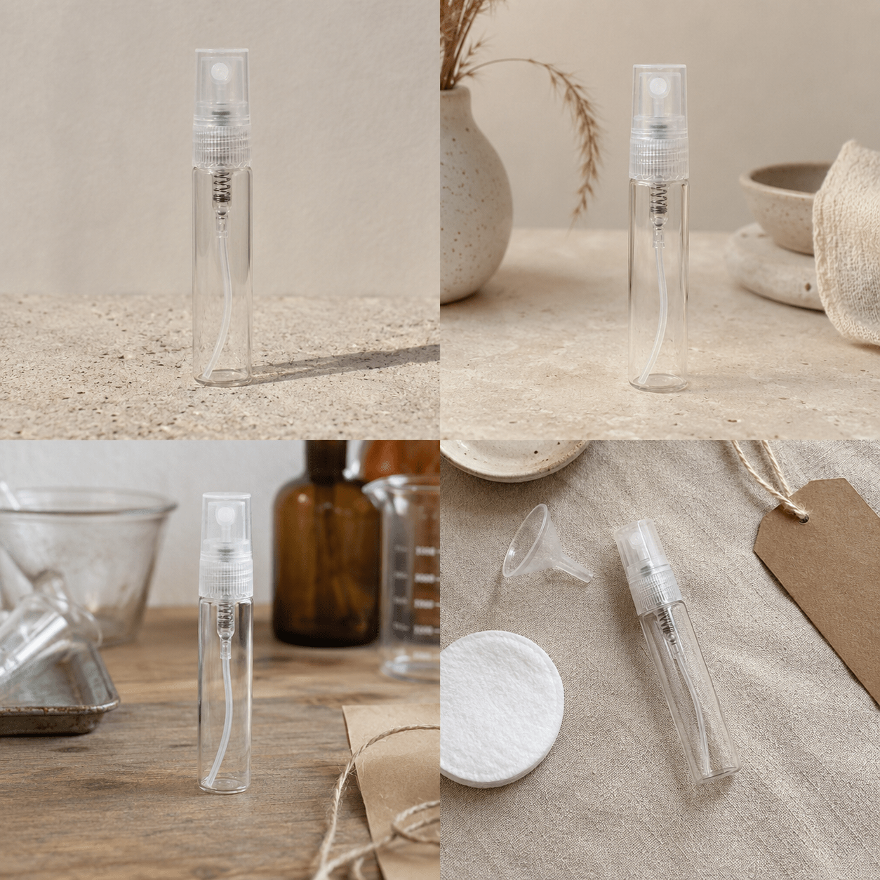 Sticluță transparentă reutilizabilă cu spray și capac - CraftUp