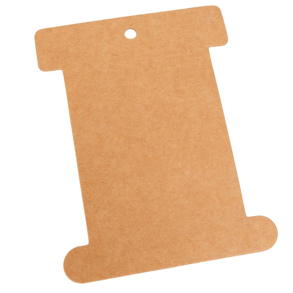 Suport carton pentru ață model drept - Kraft (set 100 buc) - CraftUp