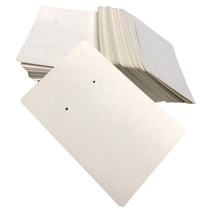 Suport cercei și colier din hârtie - alb (set 100 buc) 6x9cm - CraftUp
