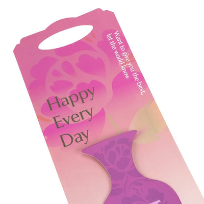 Suport dreptunghiular pentru o floare model vază - roz (set 10 buc) - 32x13cm - CraftUp