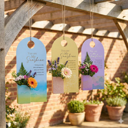 Suport înalt pentru flori "You are My Sunshine" (set 10 buc) - CraftUp