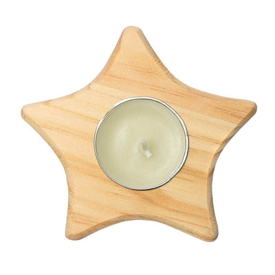 Suport lumânare din lemn - STEA - CraftUp