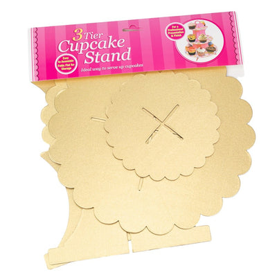 Suport prăjituri din carton cu 3 nivele - CraftUp