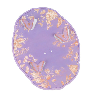 Suport vintage rotund pentru flori - mov (set 10 buc) - 21x28cm - CraftUp