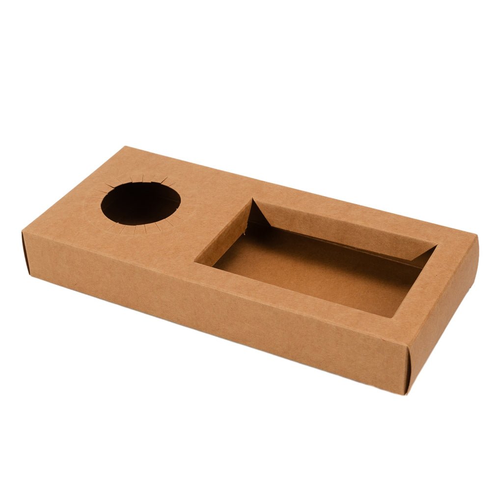 Tavă cu 2 inserții - un pahar și o tăviță - Kraft (set 50 buc) - CraftUp