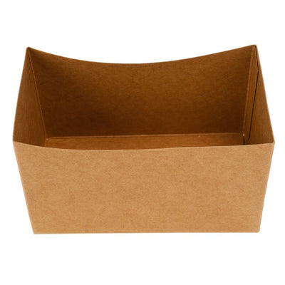 Tăviță carton bărcuță - Kraft (set 50 buc) - CraftUp