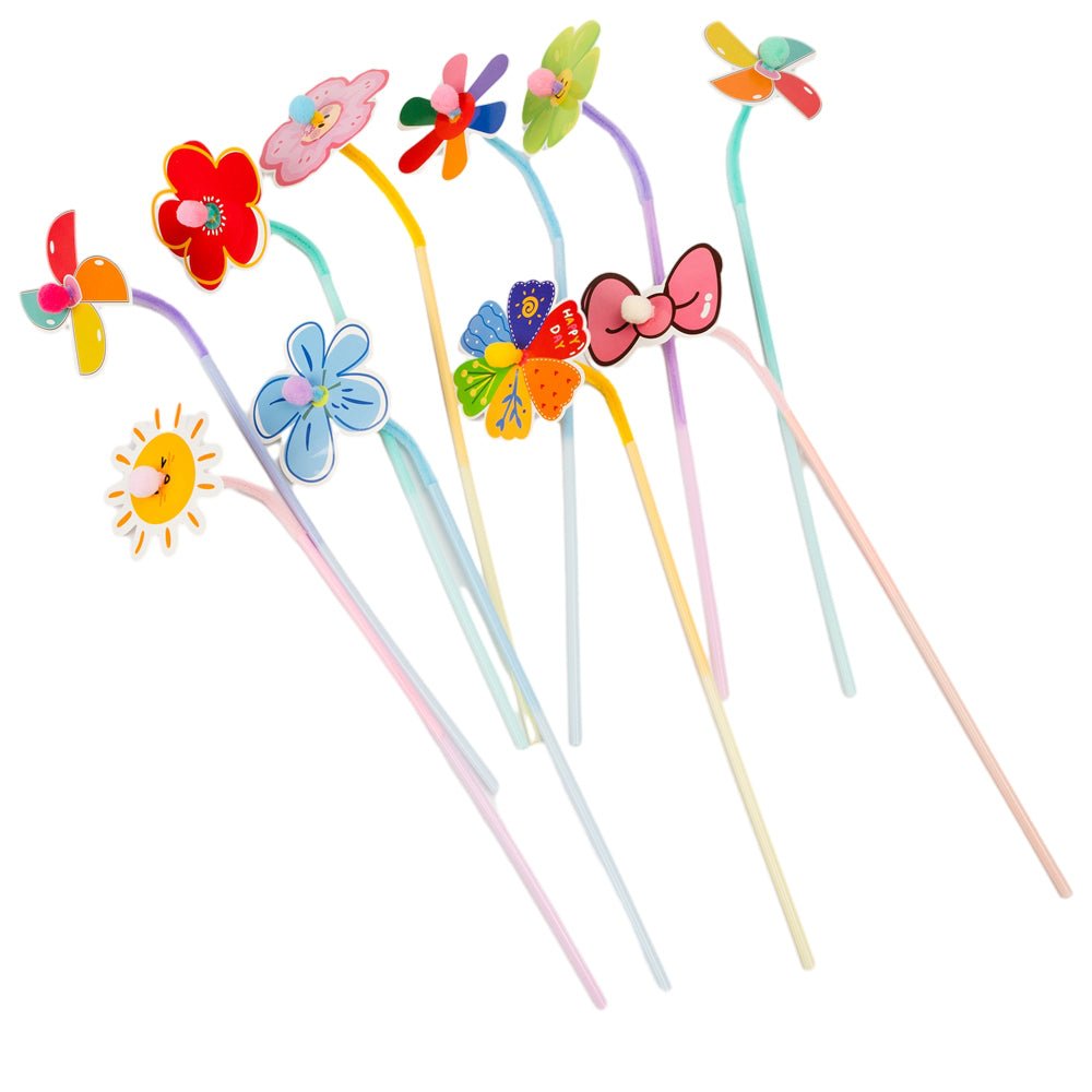 Toppere decorative cu flori și fluturi pentru aranjamente florale (set 50 buc) - CraftUp